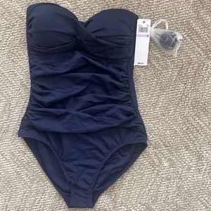 Navy one Piece Bathing Suit